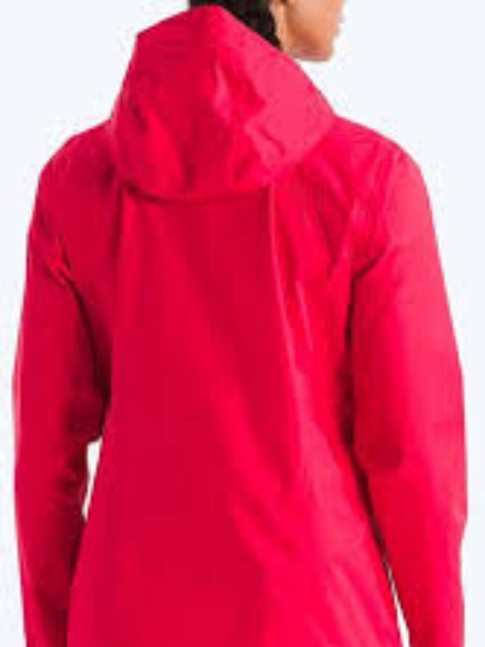 The North Face HyVent Bright Red Hooded Raincoat Women Size L